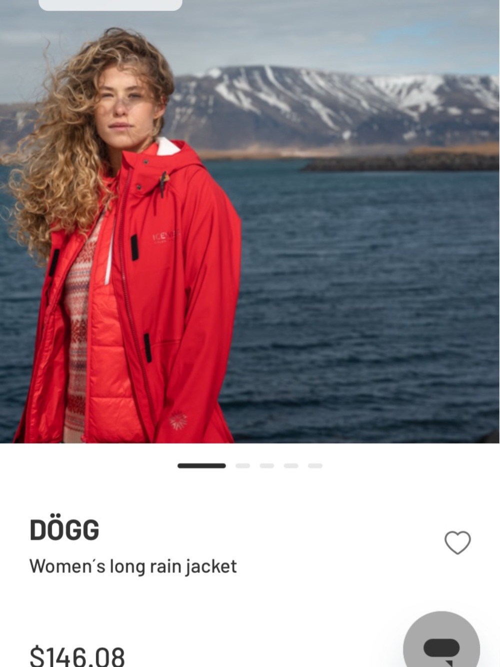 $105 DÖGG Women’s Red Long Trench Raincoat
